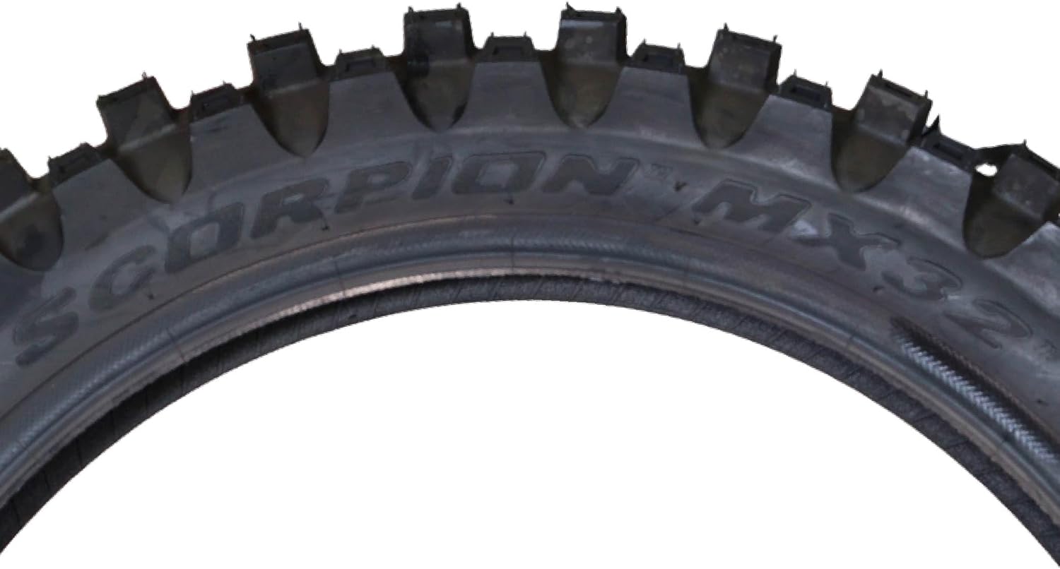 Pirelli Scorpion MX32 Mid Hard Motorcycle Tire 110/90-19 62M Bias Tube Type - Dirt Bike Off-Road Racing Tire with Free Keychain