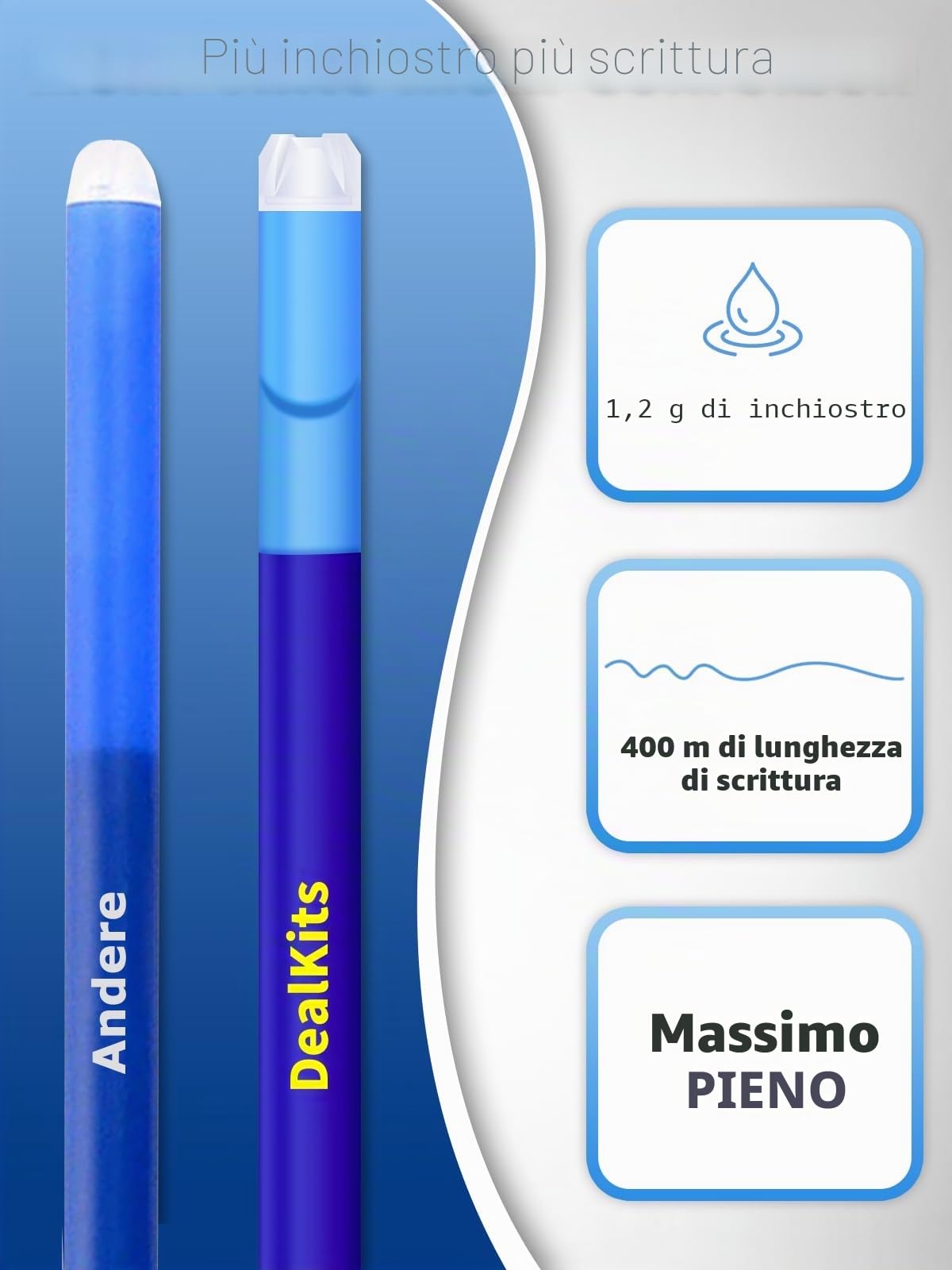 DealKits 14 ricariche in gel cancellabili 0,7 mm compatibili con Pilot FriXion Ball Clicker Eberhard Faber mine di ricambio per penna gel
