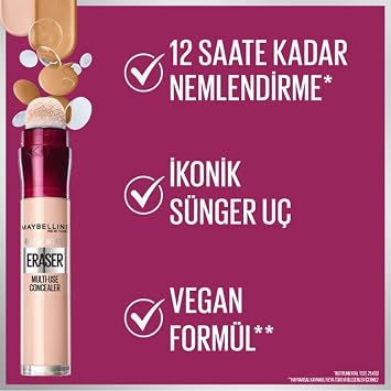 Maybelline New York Instant Anti Age Eraser Kapatıcı 00 Ivory & Mini Super Stay Matte Ink Likit Mat Ruj 20 Pioneer Makyaj Seti
