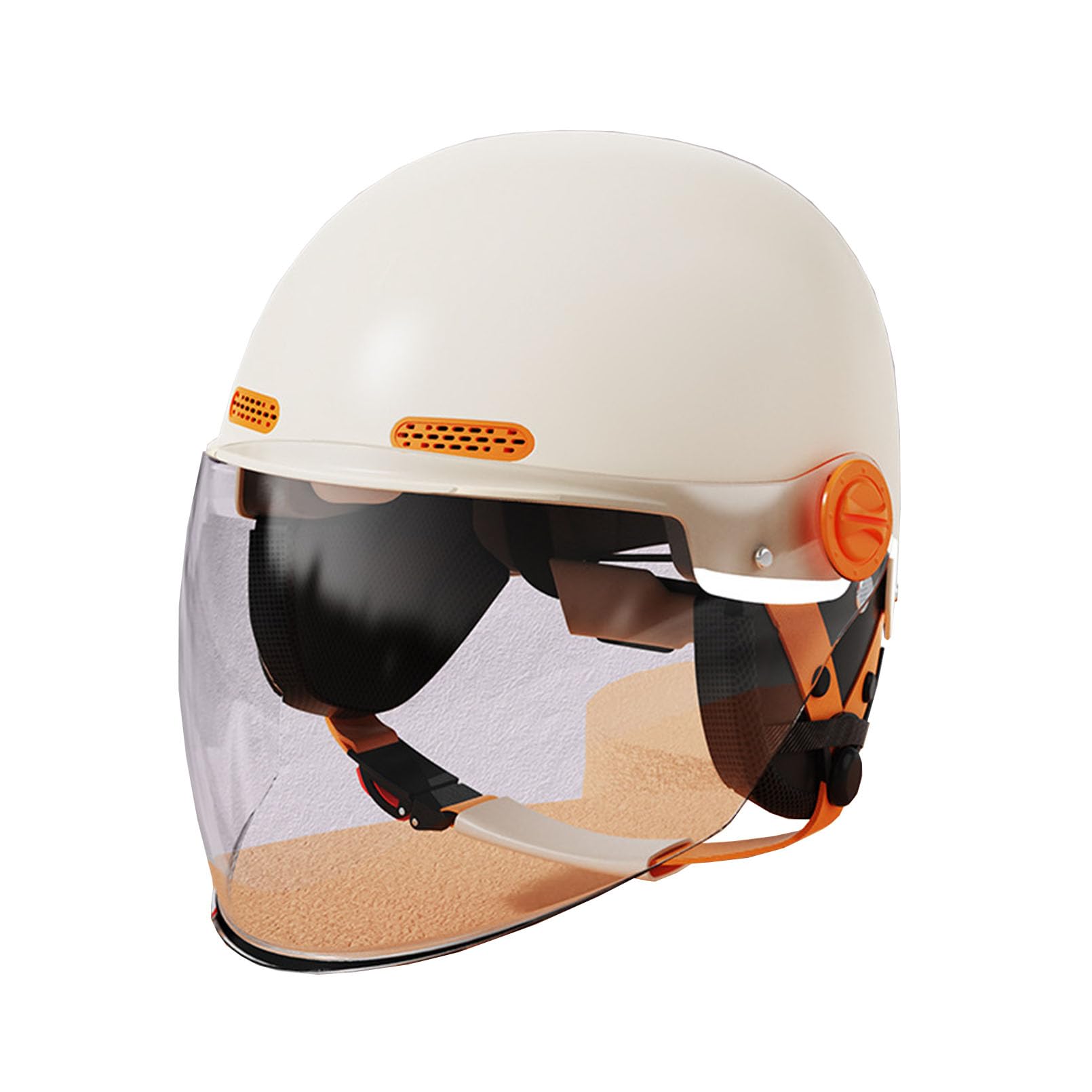 Demi casque cyclo rétro anti-rayures et léger pour la ville