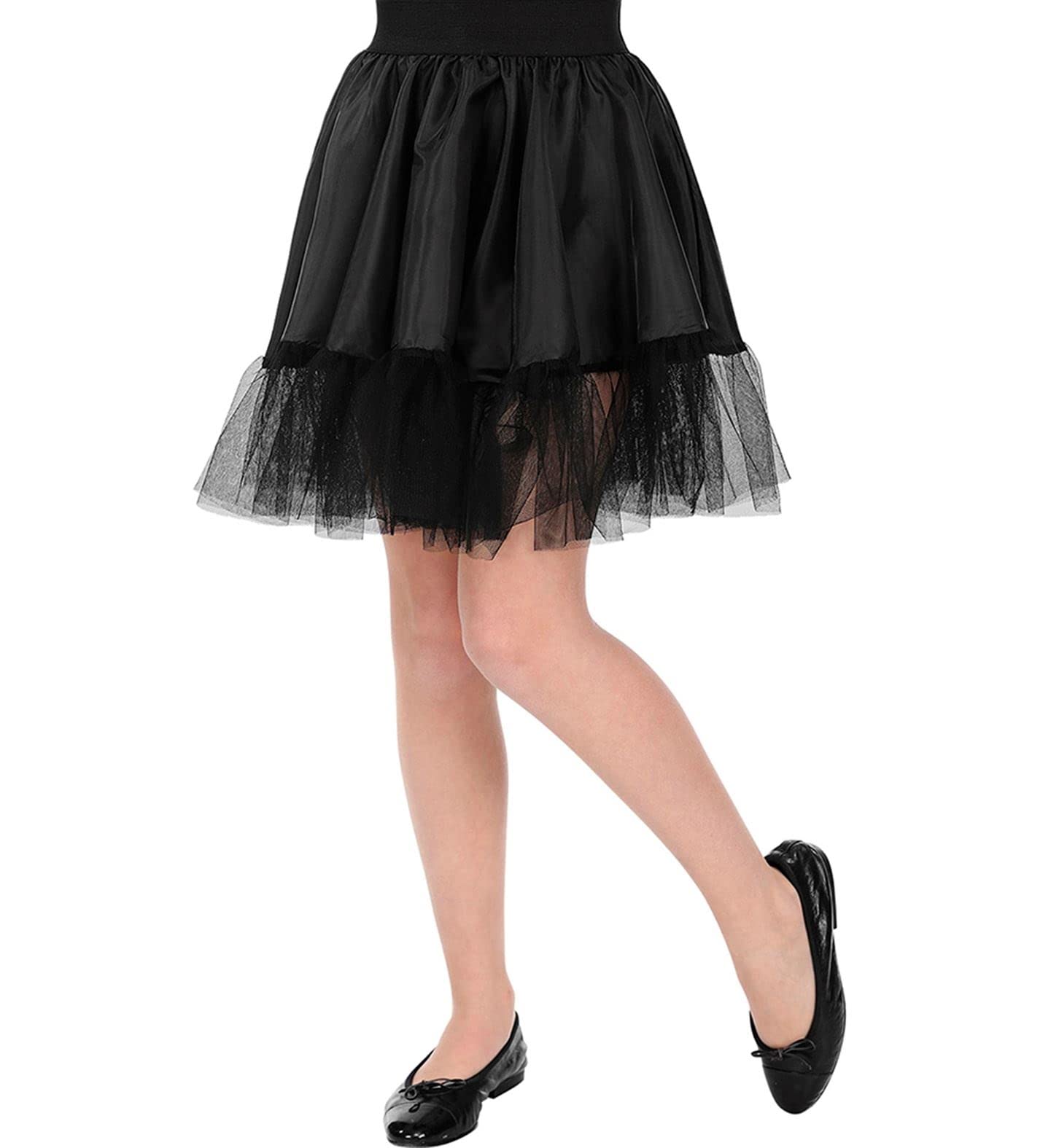 Widmann Srl WDM01086 Girl's Black Skirt Clothing Elements, Multicoloured