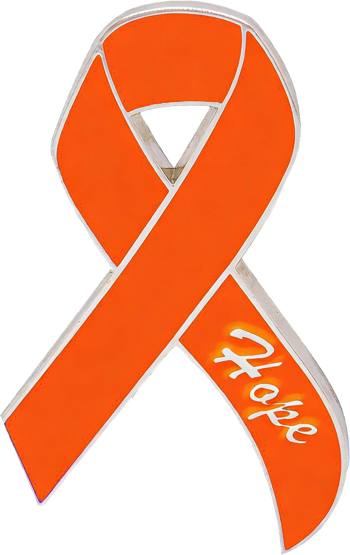 Orange Awareness Ribbon Pins - Show Your Support for Leukemia, Multiple Sclerosis, Kidney Cancer Awareness