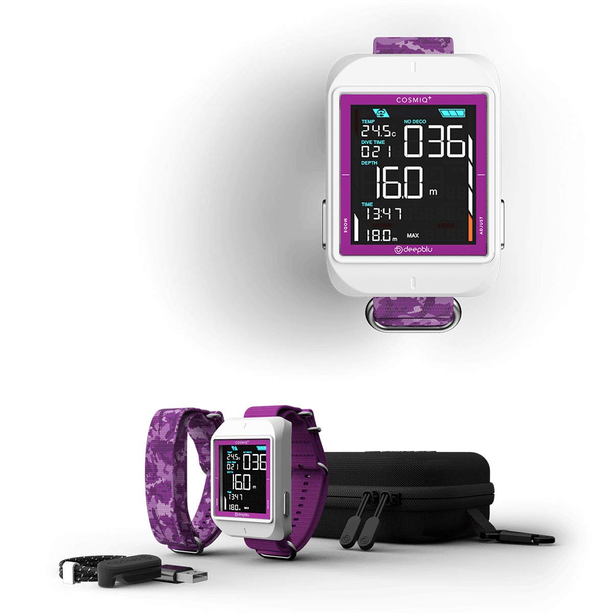 deepblu COSMIQ+  ダイブコンピュータ Amazon | Deepblu Cosmiq+ ダイビングコンピュータパープル | Deepblu