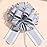 HSXJJ 6 Pieces Large Pull Bows, Grey Bow for Gift, 6 inches,Ribbon Bow Gift Decorative Bows, Holiday Birthday Decorations BowBaskets Bow Wedding Decorations Bow(Grey)