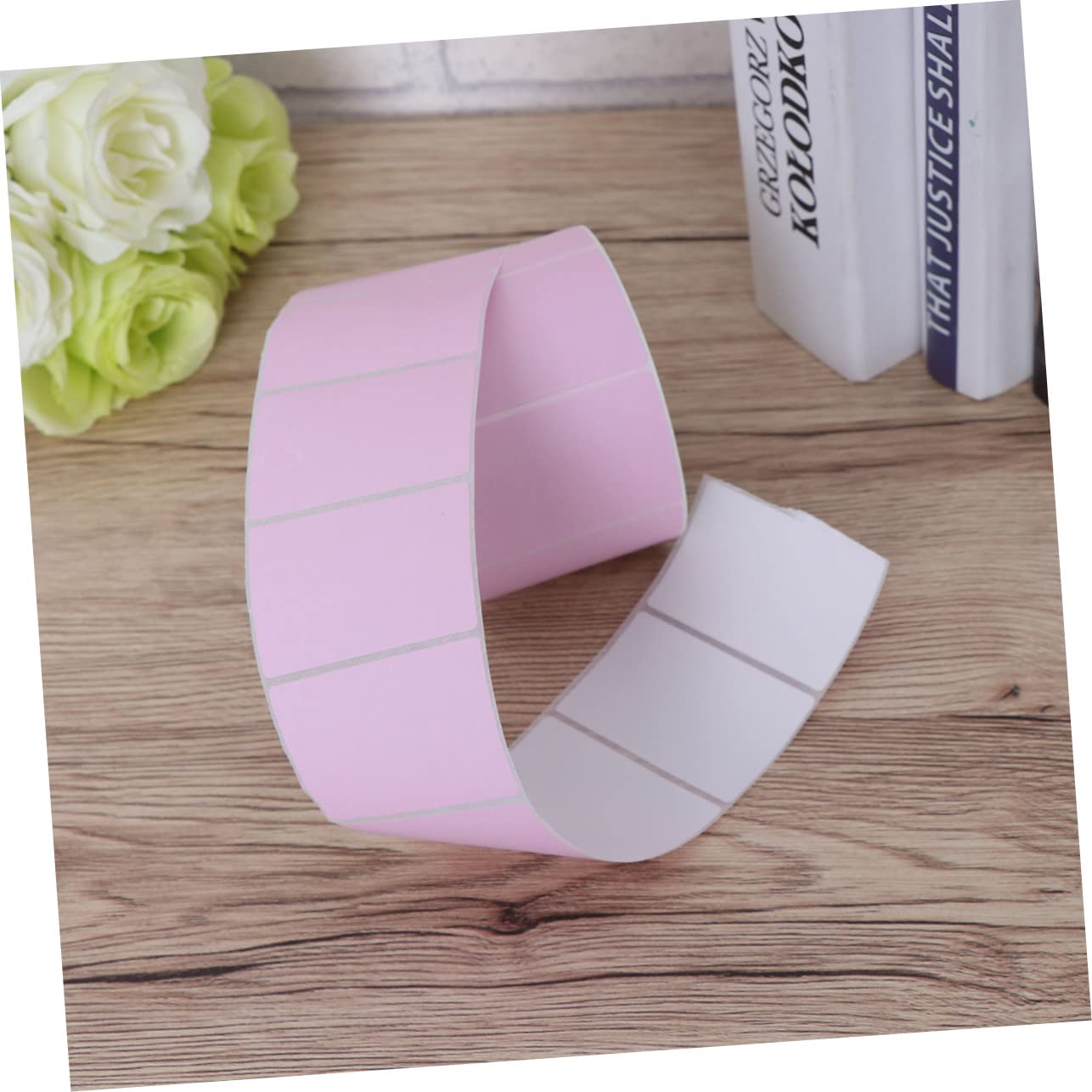 Operitacx 4pezzi Etichette Termiche Colorate Autoadesive Carta Termica Per Stampanti Etichette Per Ufficio e Cucina Rosa Facili Da Scrivere Odore