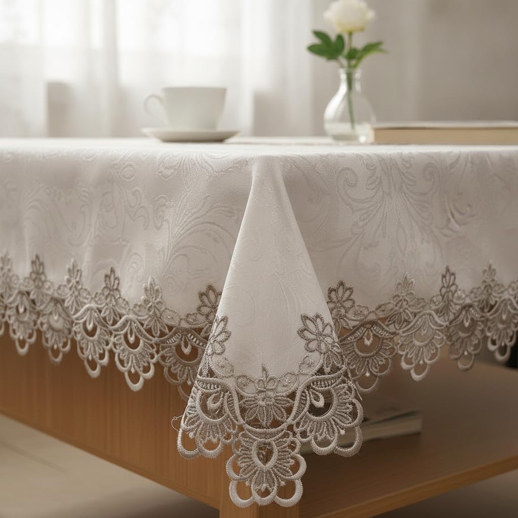 Nappe pour Table Basse brodée