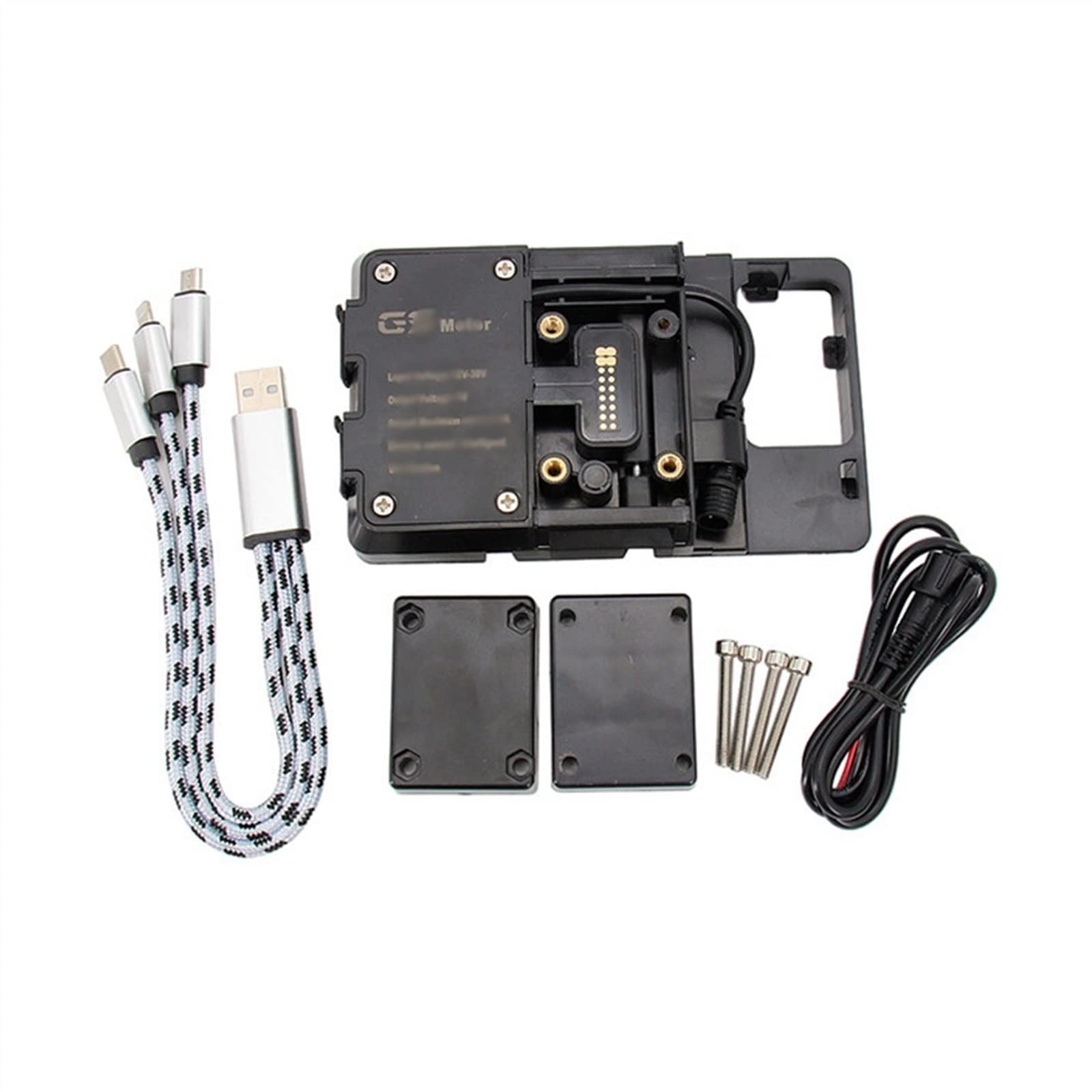 Support de navigation moto anti-vibration avec recharge USB pour N-Max 155