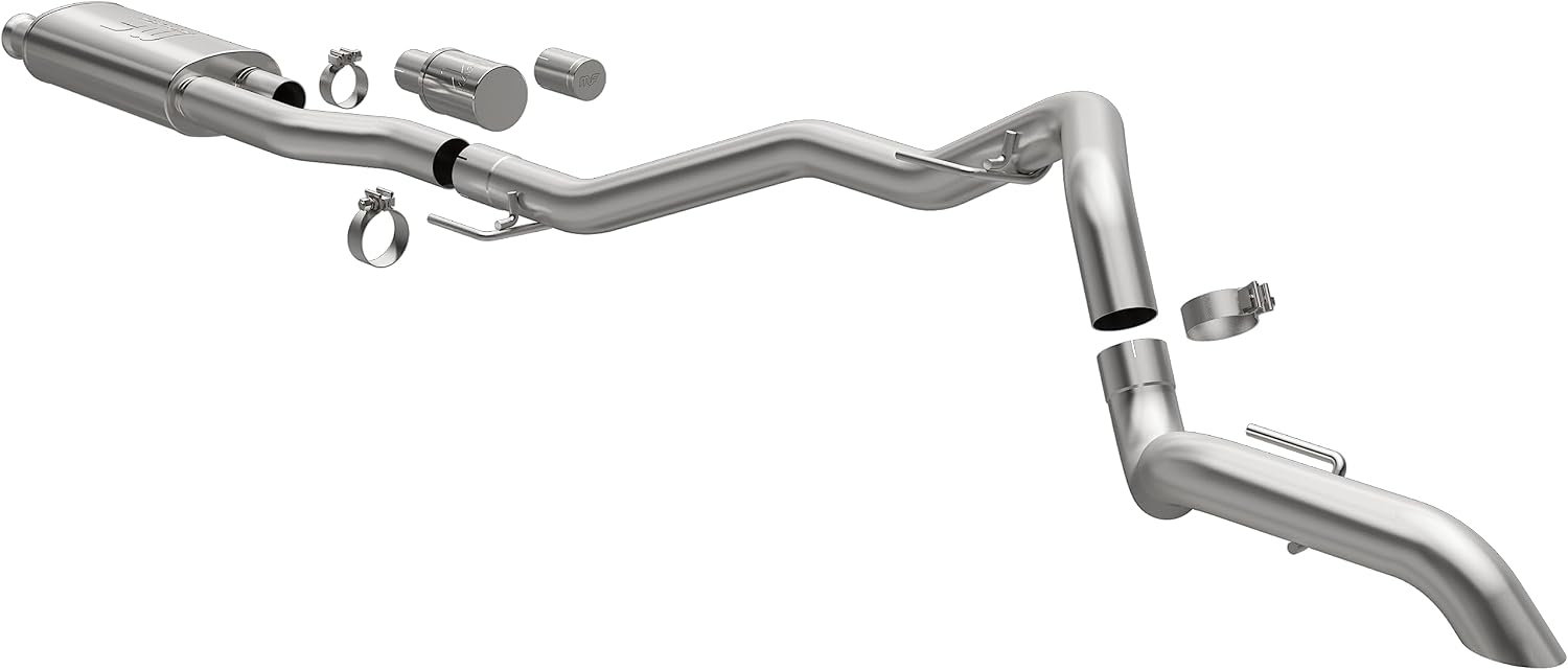 MagnaFlow Performance Exhaust System 19621: Cat-Back, Overland Series, For 2020-2025 Jeep Gladiator, Single Straight Driver Side Rear Exit