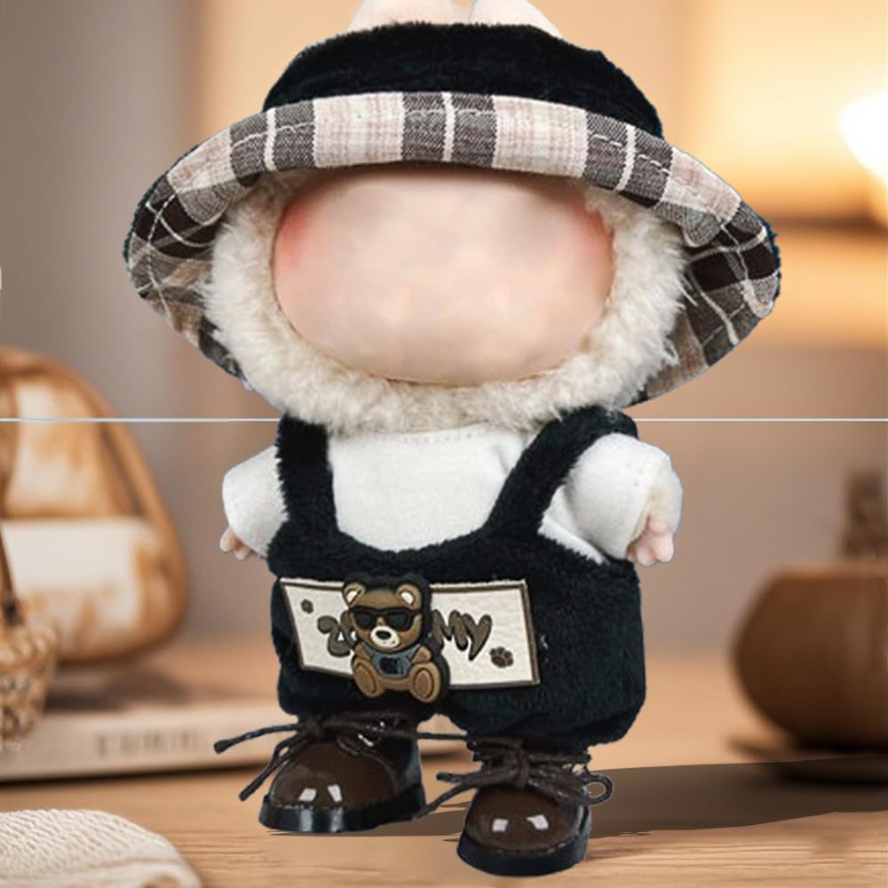 17CM Clothing Set Accessories Chic Style Set (Brown Set), (Black Set), 17.0 Inches - Image 3