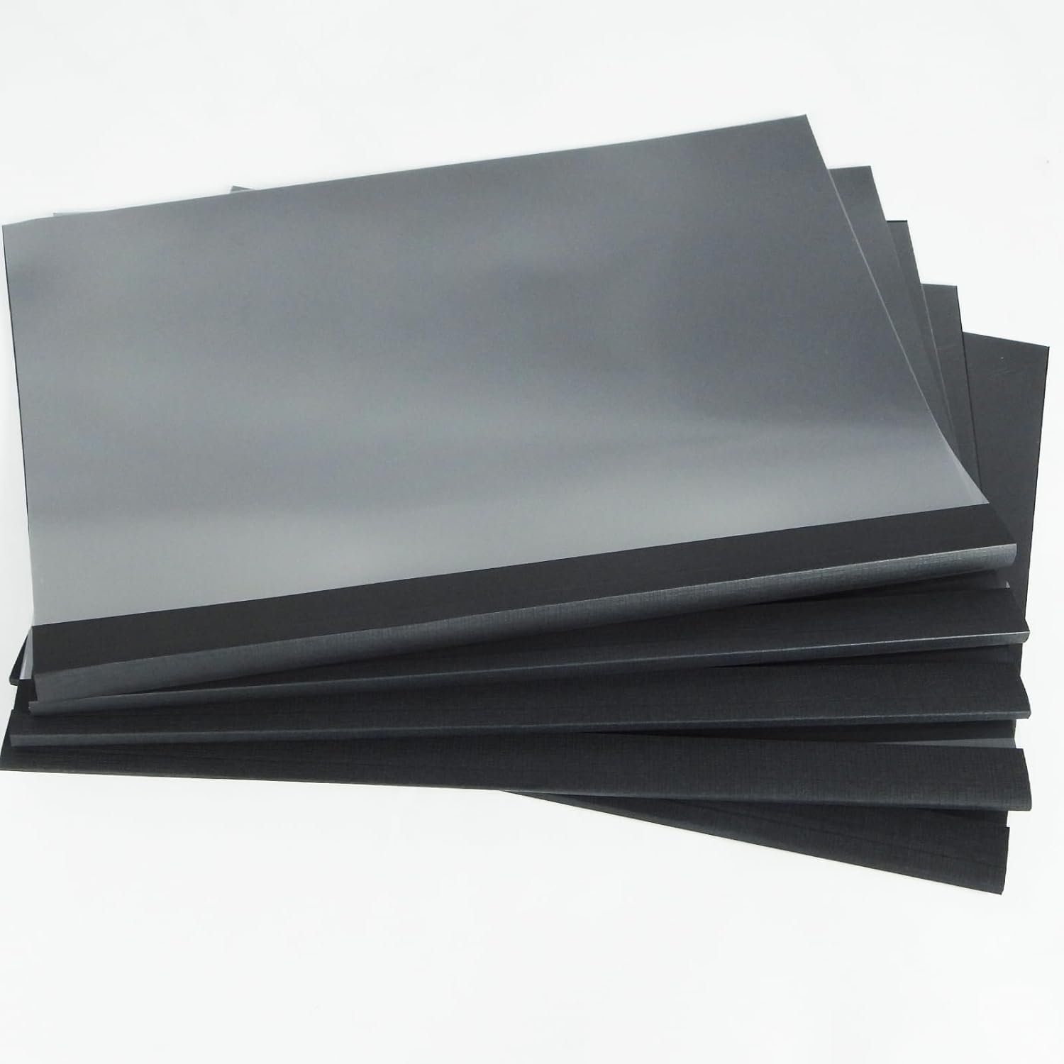 RAYSON Couvertures de reliure thermique, 15-100 feuilles, 2 mm, 3 mm, 4 mm, 6 mm, 12 mm, A4, Noir, Pack de 25