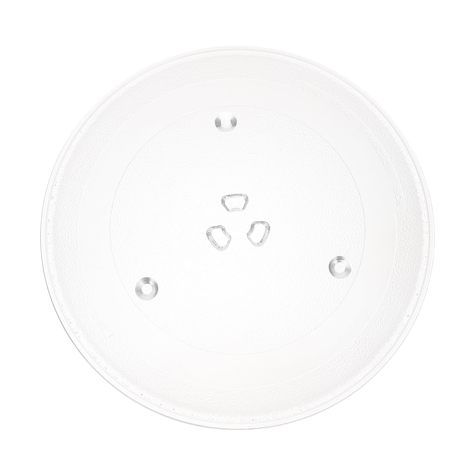 Plato giratorio de vidrio para microondas: Plato giratorio de repuesto para recalentar y cocinar alimentos en el horno, 31,5 cm/12,4 pulgadas.