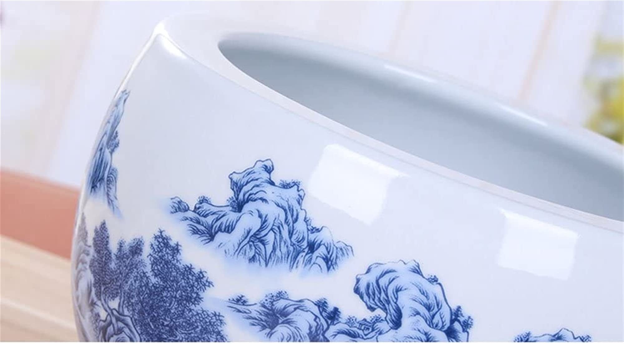 Keramischer Blumentopf Mit Untersetzer - Hydroponische Vase Für Bonsai & Zimmerpflanzen