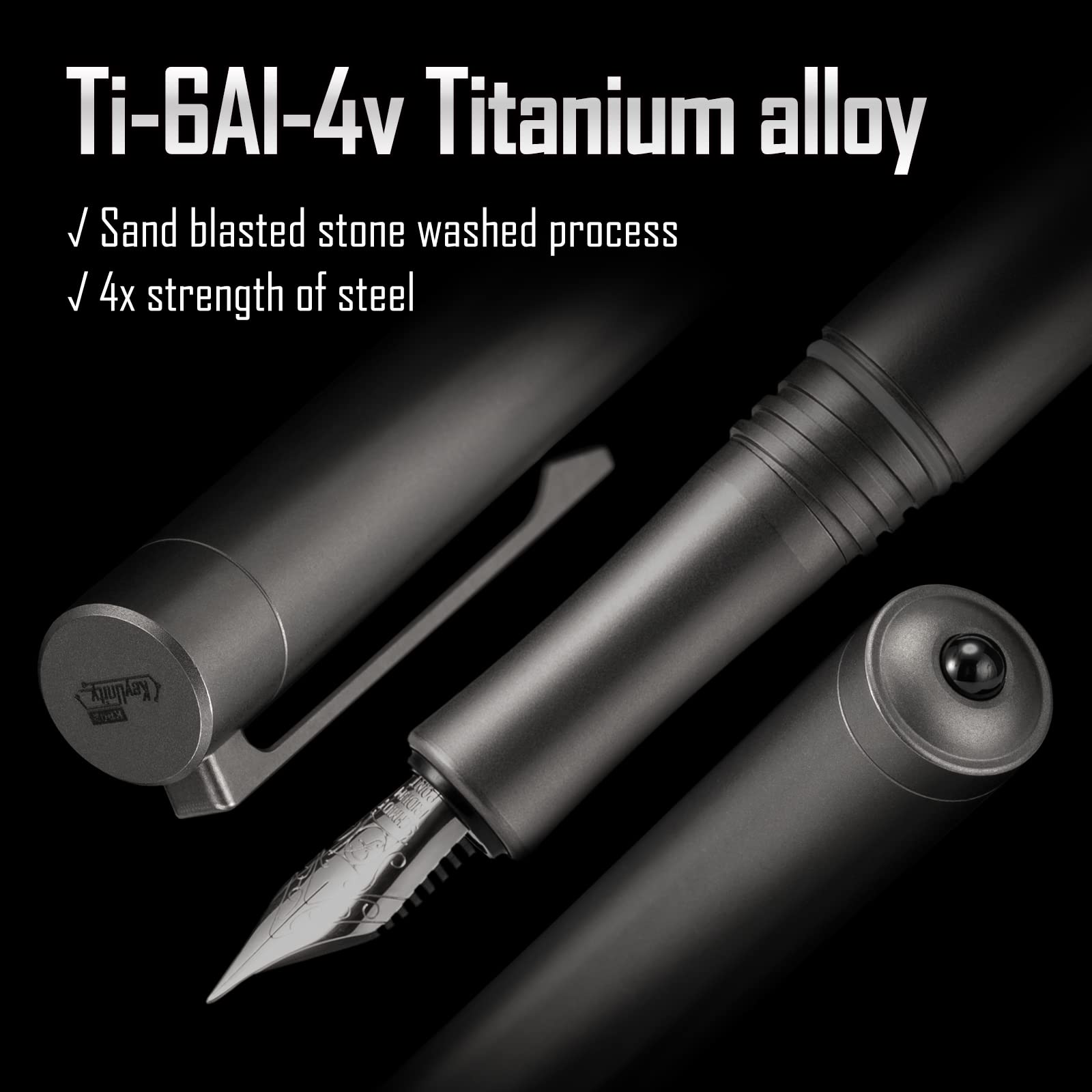 Titanium Alloy Fountain Pen Medium Nib With Ink Converter, Key Unity Calligraphy Pen For Writing Journaling Kp02 A9594fe5 5214 4a75 B721 F4723570fb08.ed80541e053e308c9fdeaf81f9a52def