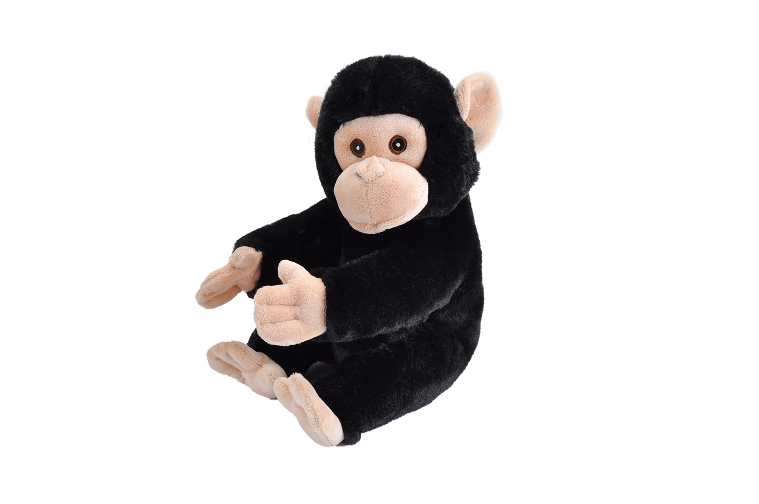Wild Republic Ecokins, Chimpanzee, Stuffed Animal, 12 inches, Gift for Kids, Plush Toy, Made from Spun Recycled Water Bottles, Eco Friendly, Child's Room Decor