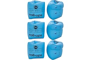 3 Pairs Floaties Inflatable Swim Arm Bands for Kids and Adults
