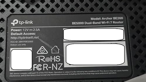 Miniatura 10 de TP-Link Router Archer BE260 de doble banda BE5000 WiFi 7  5-Stream 5Gbps  1×2.5G WAN+1×2.5GLAN+3×1G Puertos, USB 3.0  5 antenas externas  Clientes