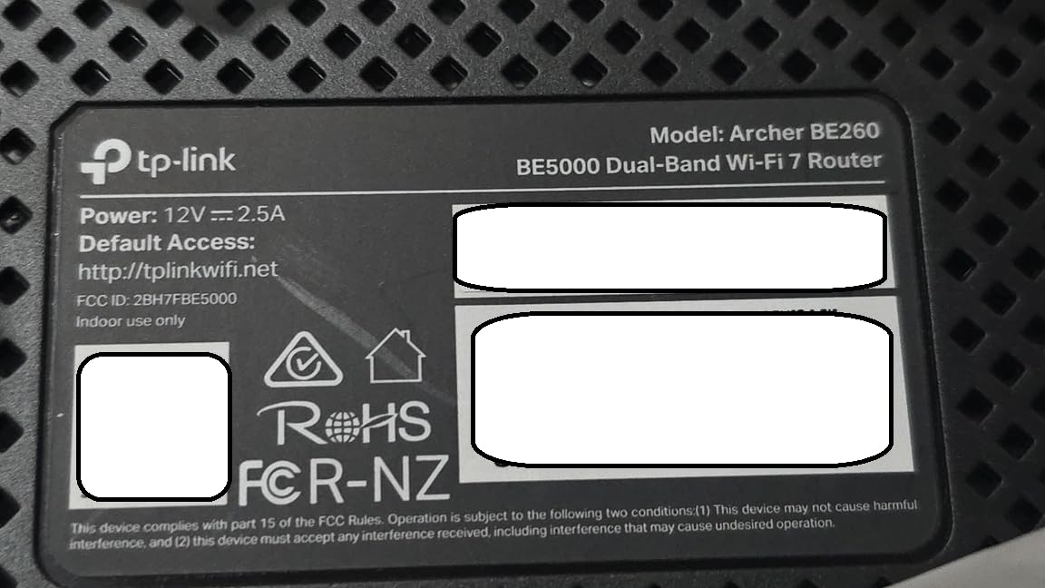 TP-Link Routeur Double Bande BE5000 WiFi 7 Archer BE260 | 5 Flux 5 Gbit/s | 1 × WAN 2,5 G + 1 × 2,5GLAN + 3 Ports 1G, USB 3.0 | 5 antennes externes | Clients et serveurs VPN | Easy-Mesh, HomeShield