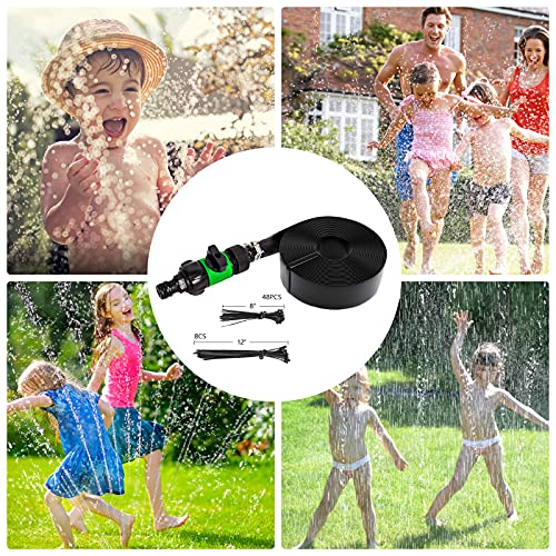 Trampoline Sprinkler for Kids - Outdoor Trampoline Water Sprinkler for Kids and Adults, Trampoline Accessories Sprinkler 39ft Long for Water Play, Games, and Summer Fun in Yards - Thumbnail 6