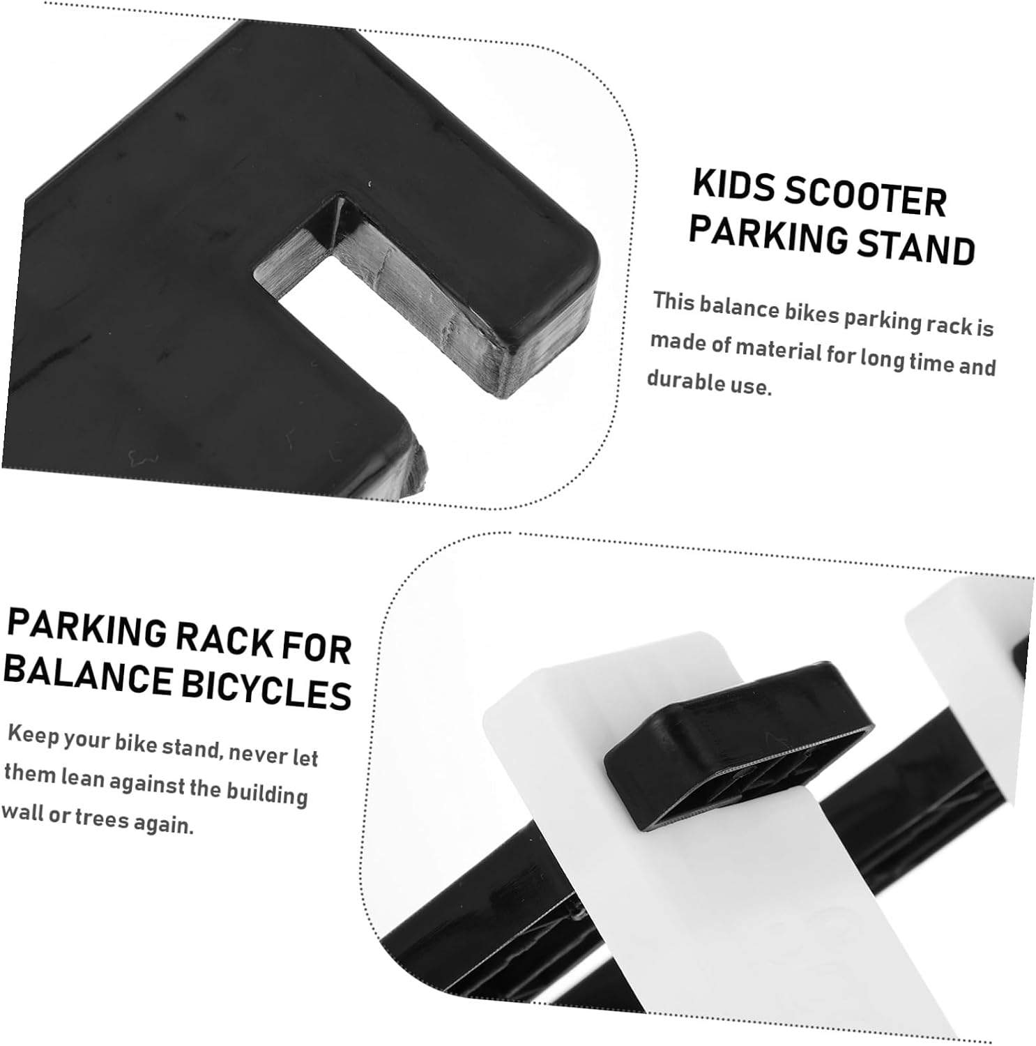 POPETPOP 2Pcs Balance Bike Parking Rack Scooter Stand for Parking for Balance Bikes Easy to Use and Convenient Storage