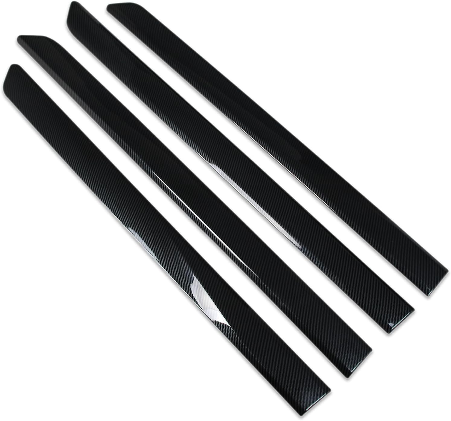 Fit for Dodge 2023 2024 2025 Ram 1500 Body Side Molding Door Guard Cover Trims (Carbon Fiber Pattern)