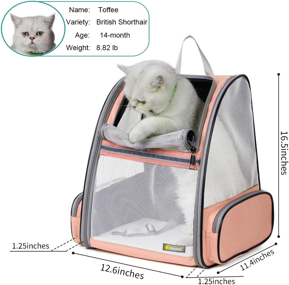 Texsens Innovative Traveler Bubble Backpack Pet Carriers for Cats and Dogs view 2