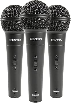 PROEL Eikon DM800 Professional Vocal Microphone with Dynamic Capsule Black, Blackkit
