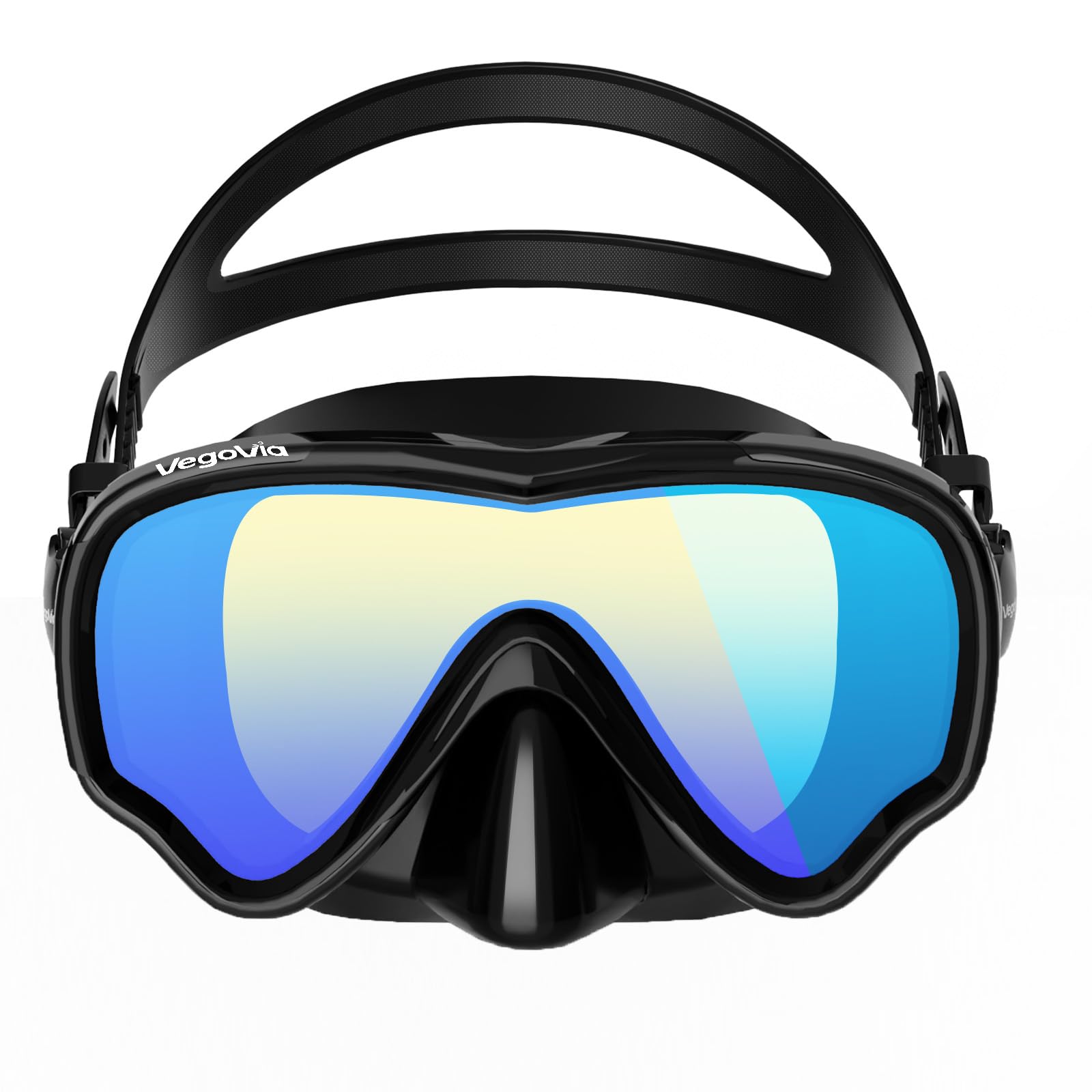 VegoVia Schwimmbrille für Erwachsene mit Nasenabdeckung
