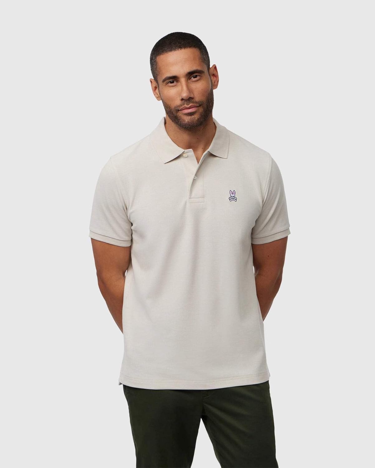 Mens Classic Pique Polo Shirt - B6K001CRPC - Image 2