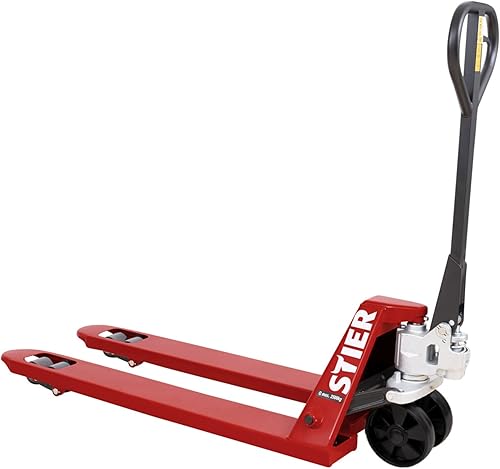 Transpalette manuel STIER 2500 kg - fourches 1150 mm, roues nylon, Quicklift