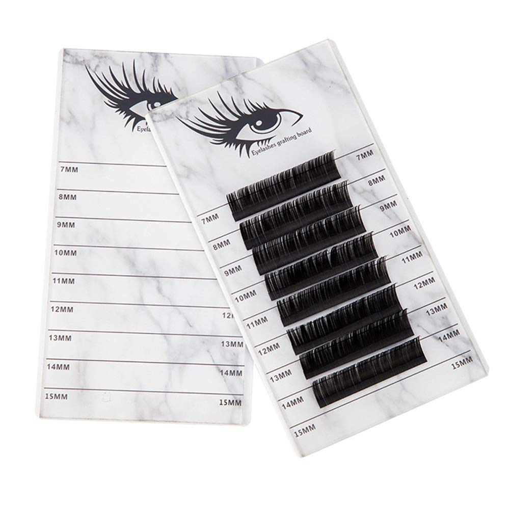 Boîte de rangement en acrylique à 10 couches pour faux cils support pour extension de cils organiseur de maquillage support pour palette de colle greffage de cils Présentoir avec 10 palettes (marbre)