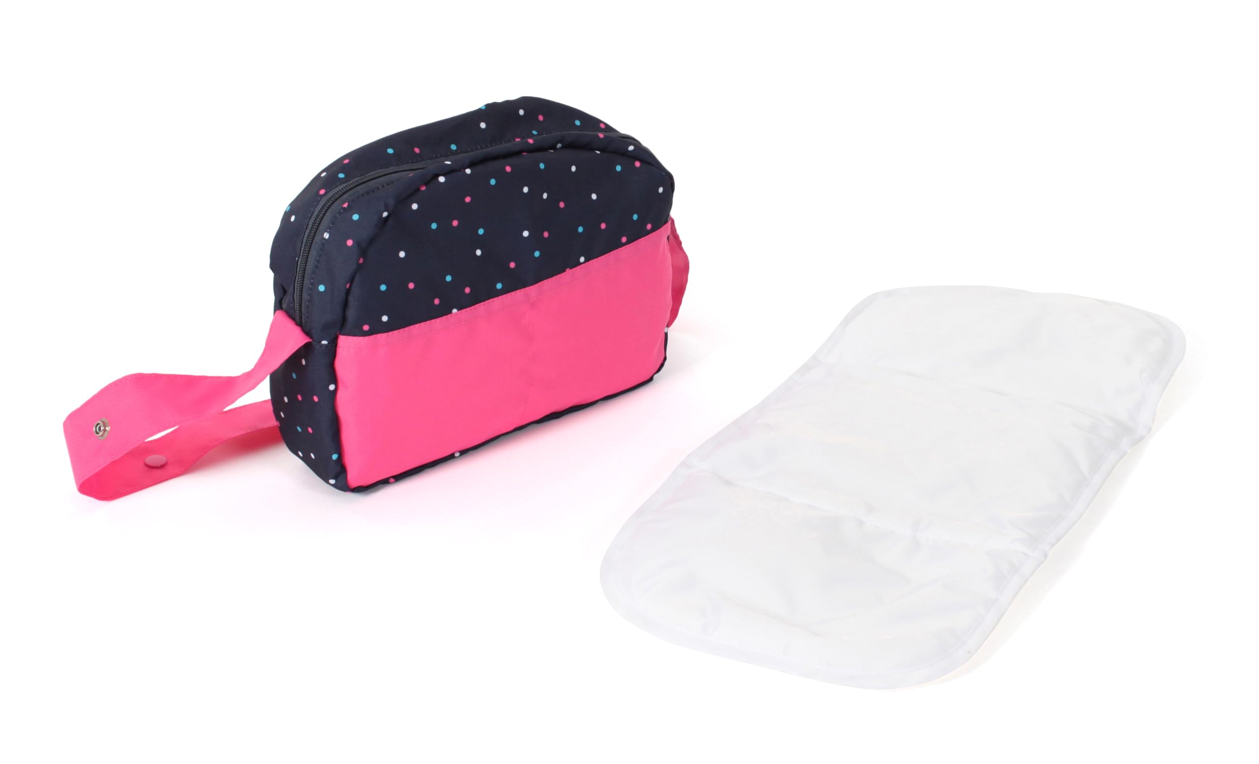 Bayer Chic 2000 - Borsa fasciatoio per bambole, accessori per bambole, borsa per bambole, borsa per bambole, unicorno, rosa navy