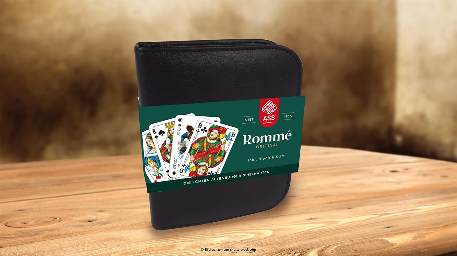Rommé im Lederetui, französisches Bild