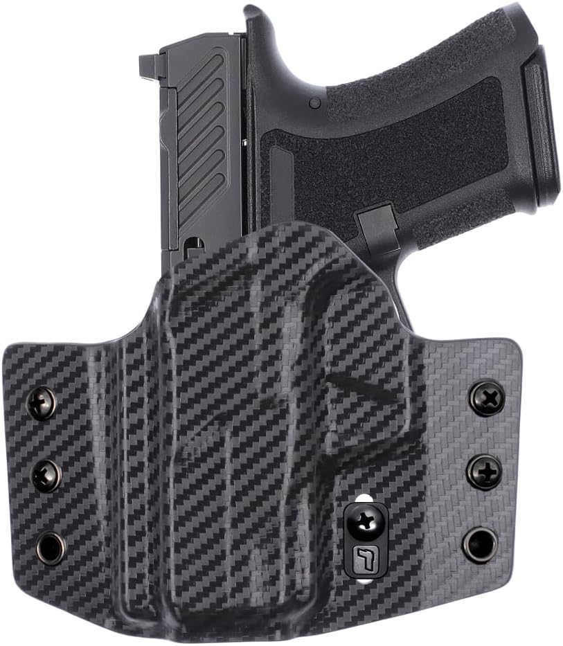 Tulster OWB Contour Kydex Holster in Left Hand fits: Shadow Systems CR920 | Optic Compatible Outside The Waistband Concealed Carry