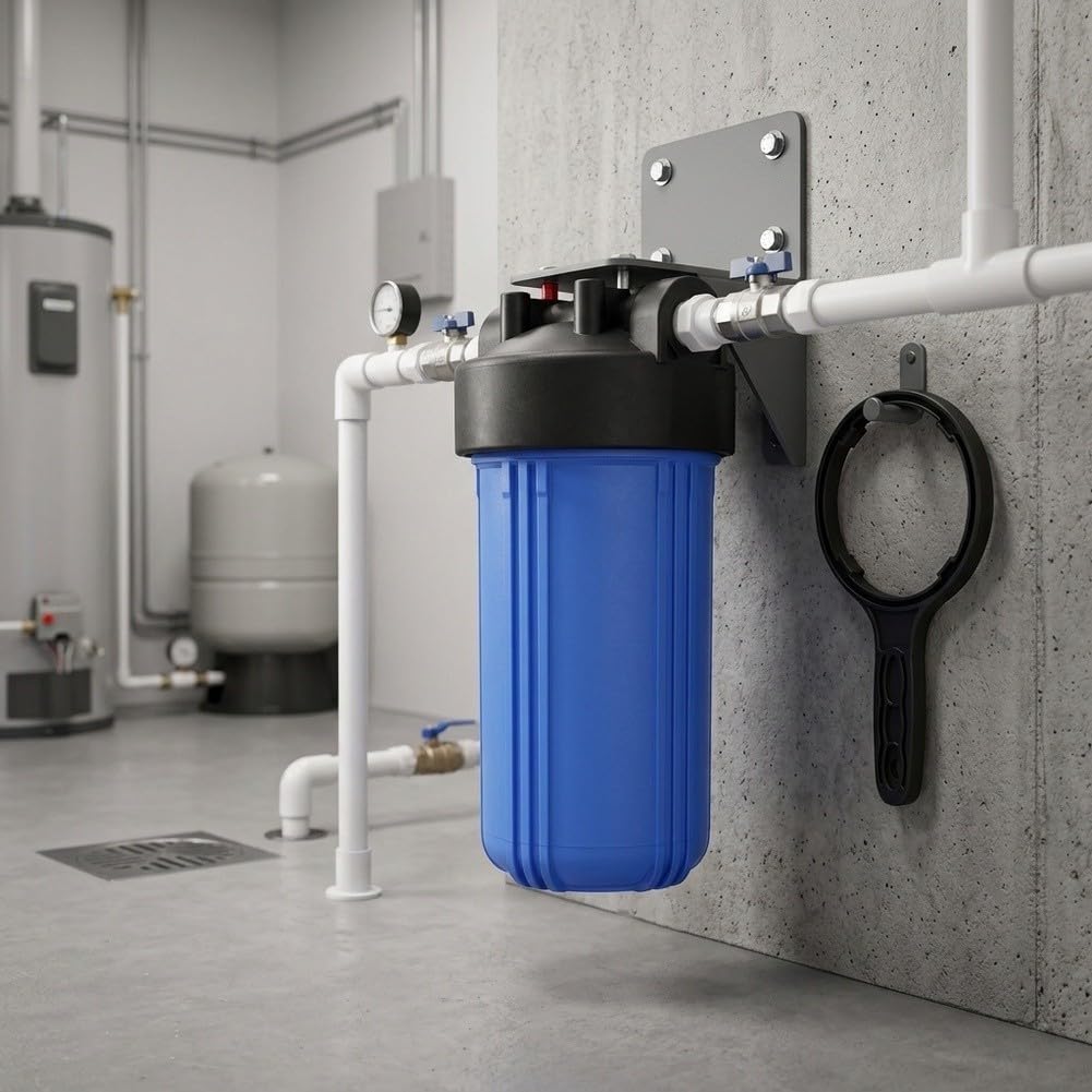 PP Kunststoff Filtergehäuse Robust Oxidationsbeständig(1 inch+Wrench)