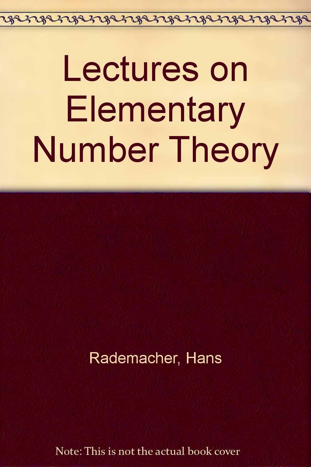 Buy Lectures on Elementary Number Theory — BookShops.in