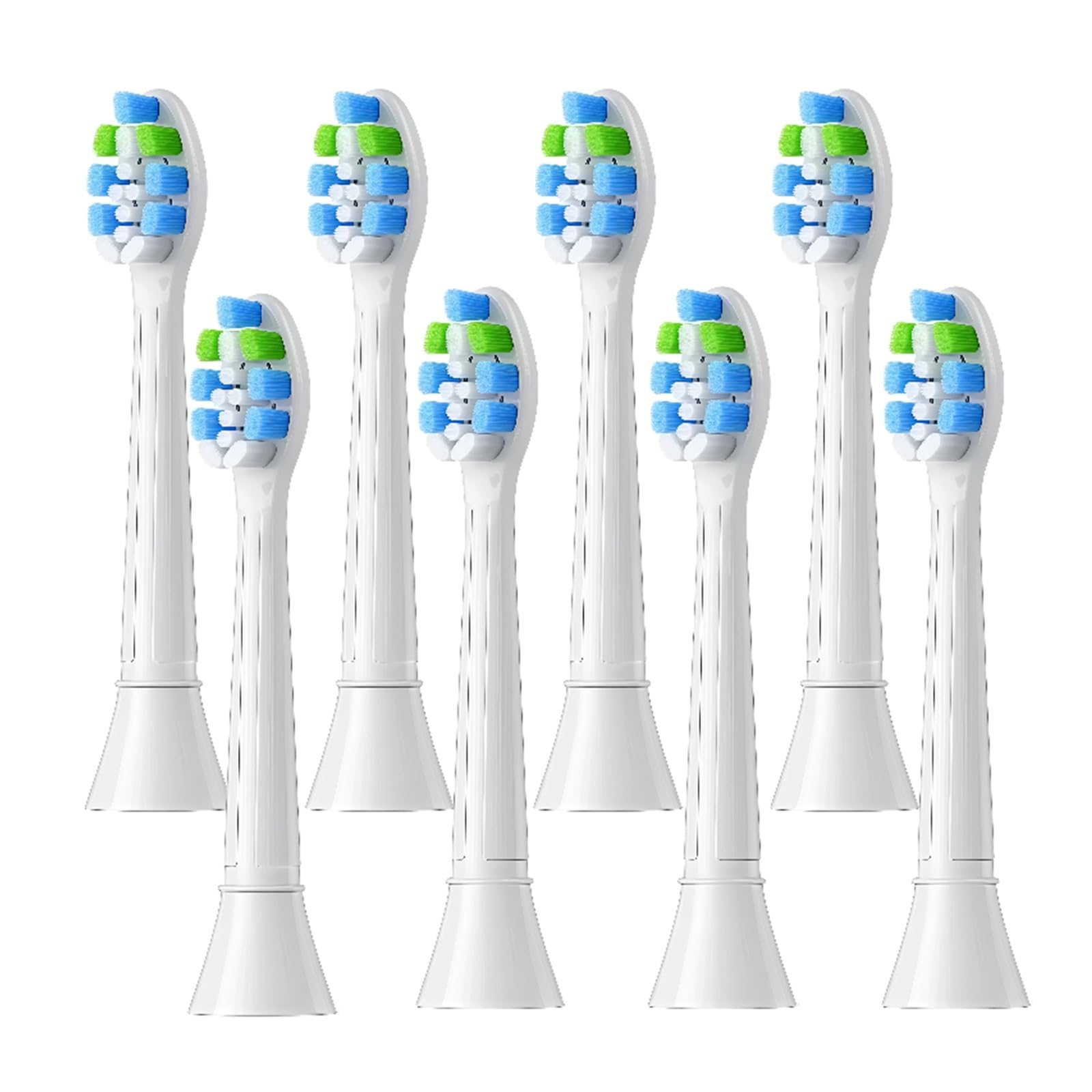 Testina Di Ricambio For Spazzolino Elettrico C903. Compatibile Con Philips HX9172/HX9210/HX9312/HX9330/HX9050/HX9362/HX9363/HX9903/HX8874(8 white brush heads)