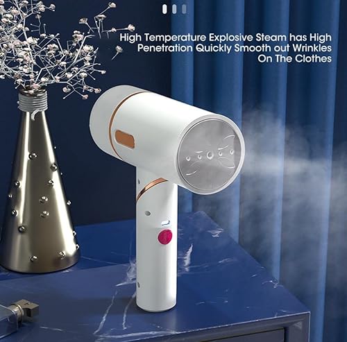 Miniatura 7 de Vaporizador de mano de 1600 W, potente vaporizador de ropa, portátil de calor rápido, plancha de vapor para viajes en el hogar
