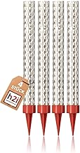 h2i Eissterne | 4 Stück | 60 Sek. Brenndauer | Eisfontäne Sprühkerze Wunderkerze - Highlight für Events Party Hochzeit Geburtstag | Tischfeuerwerk & Deko für Flaschen & Torten | Silber | Kat F1