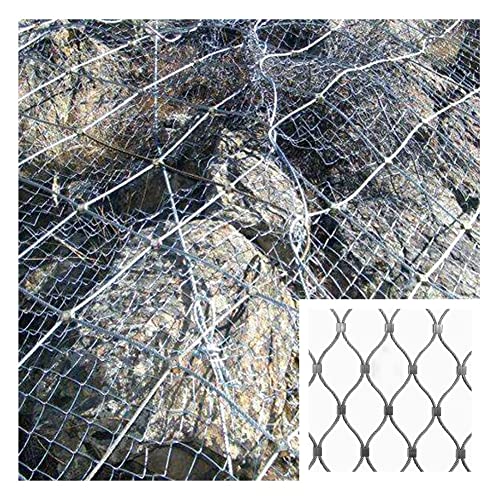 MAHFEI Wire Rope, Flexible Stainless Steel Rope Netting Breaking Strength Steel Wire Clothesline Trellis Wires Animal Park Fencing DIY Decorative (Color : 2mm, Size : 1x12m)