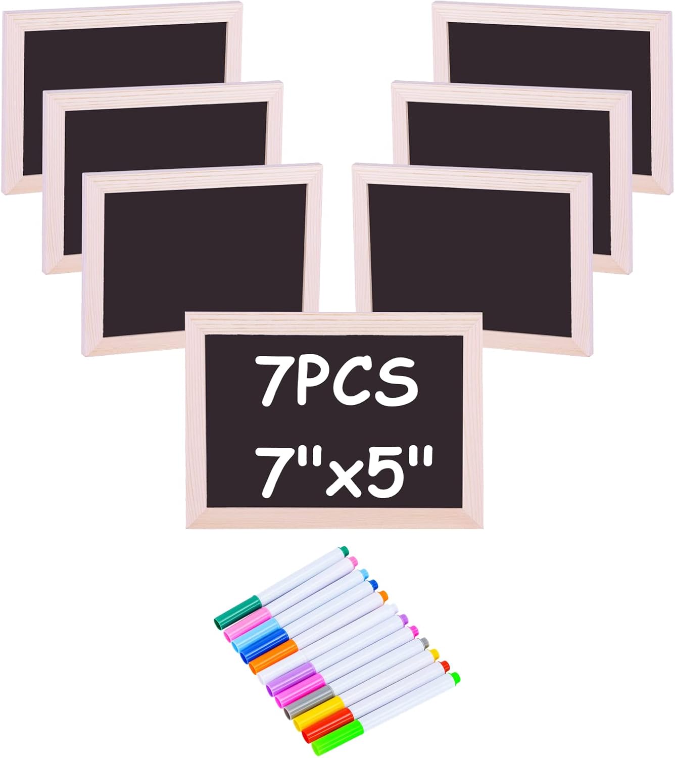 Pizarra pequeña con marcos, mini pizarras de madera de doble cara, aprendizaje y escritura a mano sin lágrimas, suministros escolares para aula,