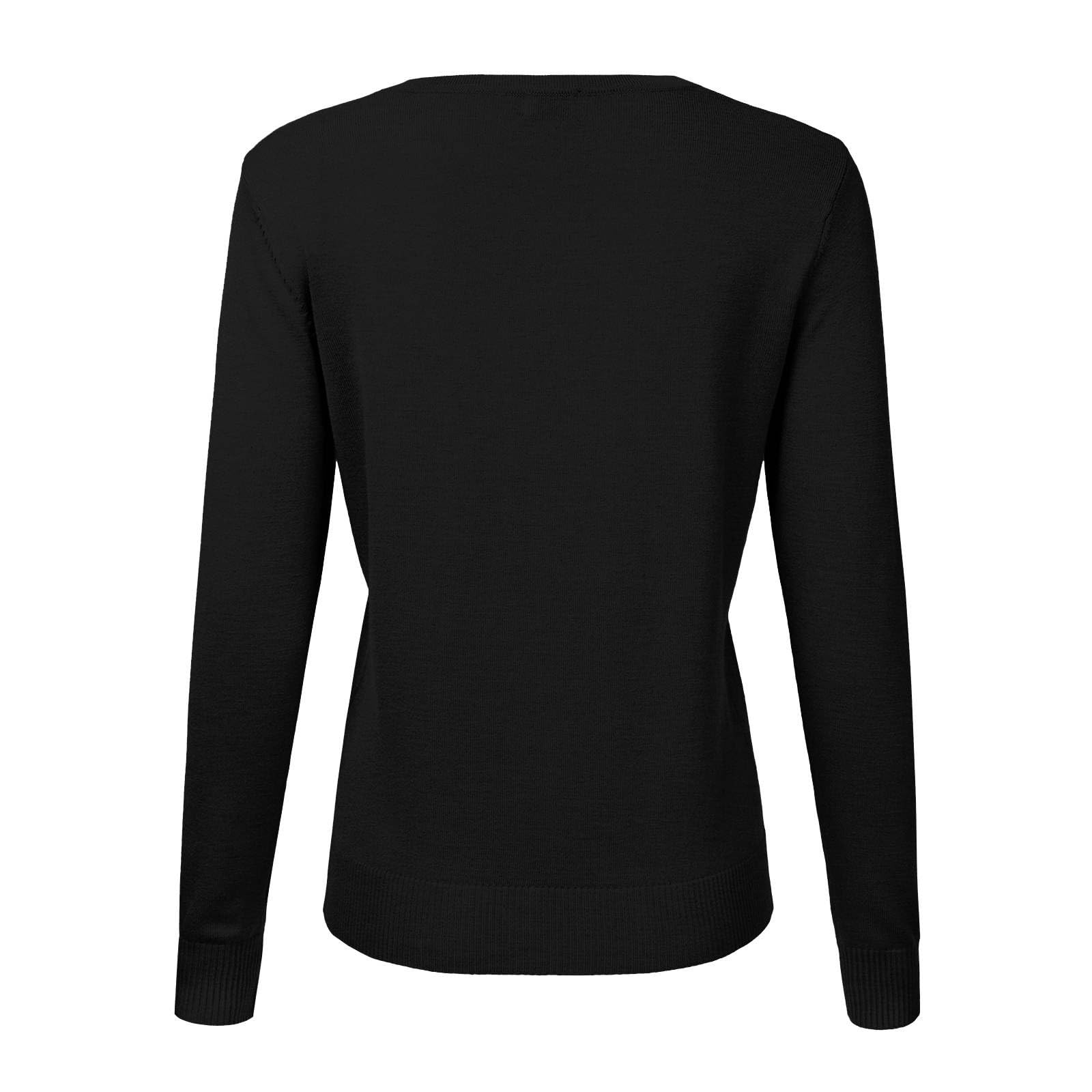 Generisch Cardigans para mujer elegante e informal bolero para tops vestido cárdigan de verano manga larga suéter de punto estrecho transpirable con botones chaqueta camisa con cuello en V ligero