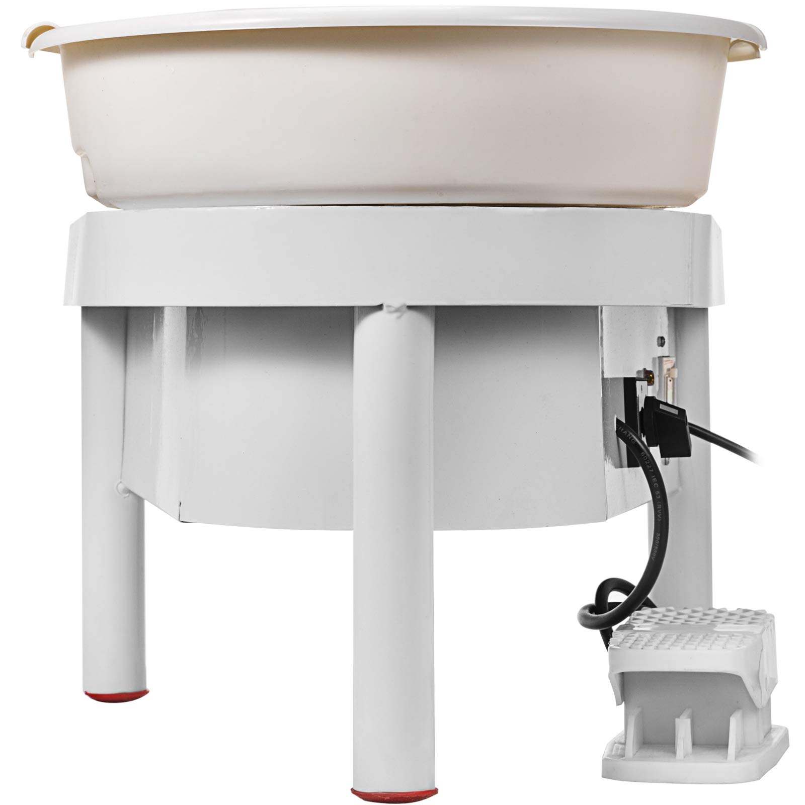 Máquina de Cerámica 25 cm, Rueda de Cerámica Eléctrica de 280 W con Pedal y Herramienta de Lavabo Desmontable, Máquina de cerámica de vatios con Pedal