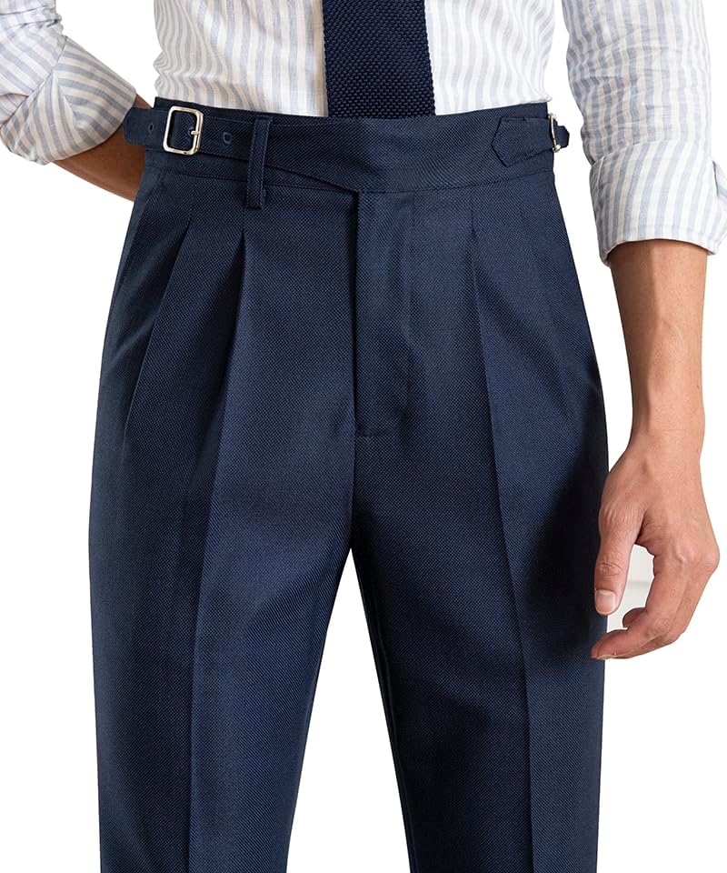 Men's Classic Gurkha Naples Italian Old Money Style Pants Dress Pants - Image 4