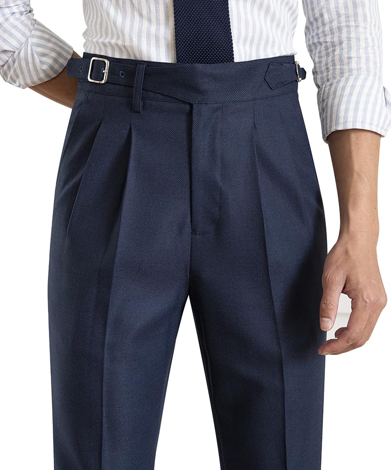 Men's Classic Gurkha Naples Italian Old Money Style Pants Dress Pants4