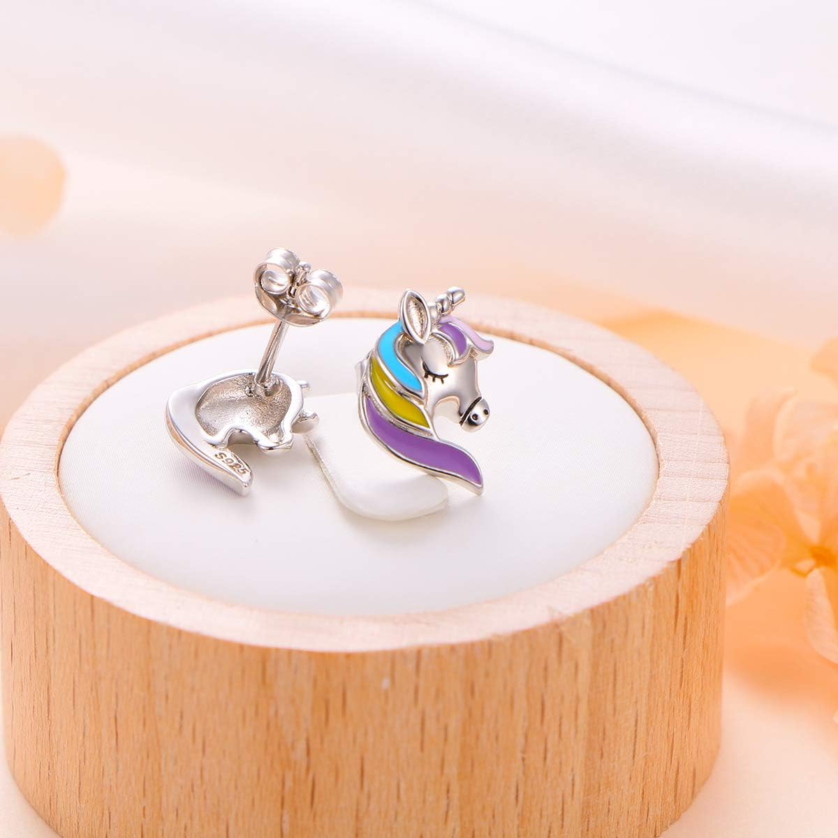 S925 Sterling Silver Unicorn, Cat, Elephant, Penguin Animal Stud Earrings - Forever Love Gift for Her, Women, Daughter - Image 5