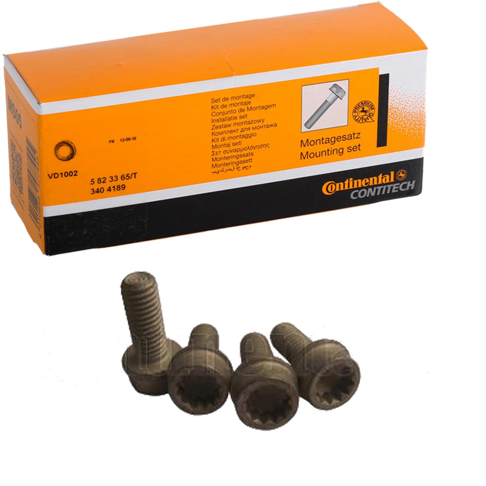 CONTITECH MS18 Schraubensatz Riemenscheibe-Kurbelwelle Kompatibel mit VW Golf 4 Schrägheck 1J1 M8x20 (4x) N91048802