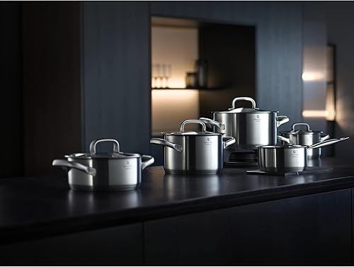 Miniatura 2 de WMF 726166030 cacerola Ø 6.3 in aprox. 1,4 l Gourmet Plus Orificio de vapor de escala interior Hecho en Alemania Asas laterales huecas Tapa de metal
