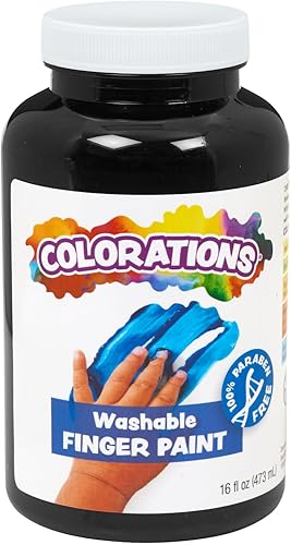 Vista 39 de Colorations Pinturas lavables para dedos, 16 fl oz, amarillo, no tóxico, cremoso, vibrante, pintura para niños, manualidades, pasatiempos