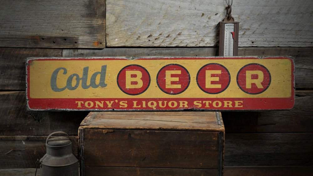Distressed Store Sign Vintage Wooden Store Signs