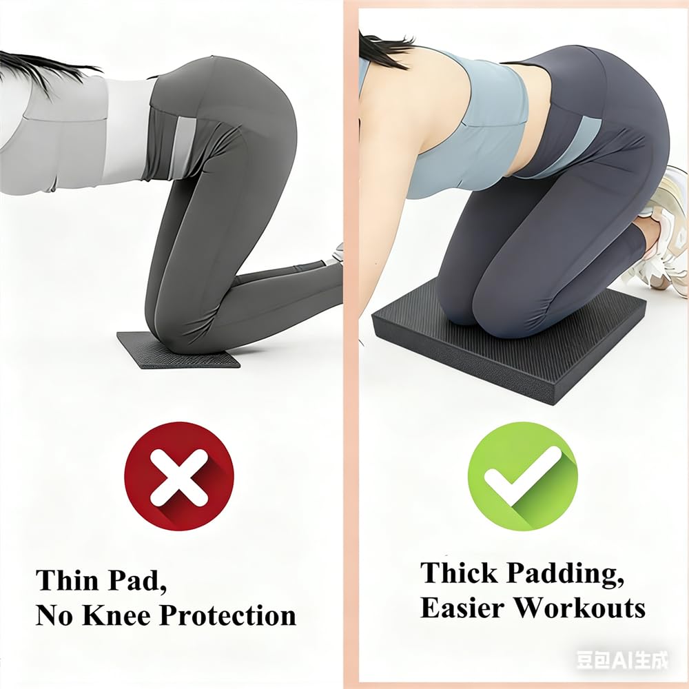 Cuscinetto per equilibrio ad alta densità, extra large, per fisioterapia, in schiuma TPU, per riabilitazione, stabilità, esercizi di ginocchio e caviglia
